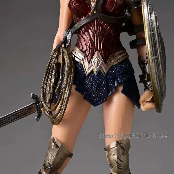Planet Gates LED Justice League Batman Wonder Women Superman Figure Model Toy Superheroes Figure Collectible toys Birthday Gifts 20cm
