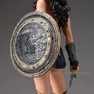 Planet Gates LED Justice League Batman Wonder Women Superman Figure Model Toy Superheroes Figure Collectible toys Birthday Gifts 20cm