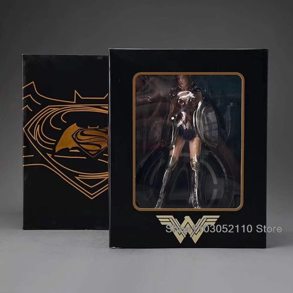 Planet Gates LED Justice League Batman Wonder Women Superman Figure Model Toy Superheroes Figure Collectible toys Birthday Gifts 20cm