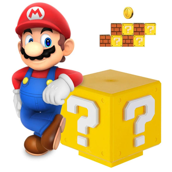 Planet Gates LED Question Mark Night Light Super Mario Bros Games Toy Children Night Light Bedroom Table Lamp USB Charging Kids Birthday Gift
