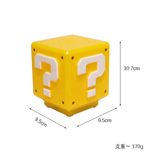 Planet Gates LED Question Mark Night Light Super Mario Bros Games Toy Children Night Light Bedroom Table Lamp USB Charging Kids Birthday Gift