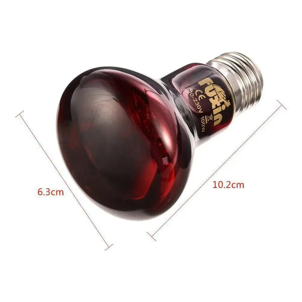 Planet Gates LED Red Reptile Night Light UVA Infrared Heat Lamp Bulb for Snake Lizard Reptile 60W 75W 100W