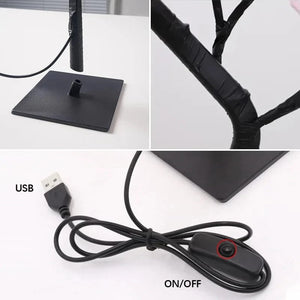Planet Gates LED Table Lamp Rose Flower Tree USB Night Lights Home Decoration LED Table Lights Parties Xmas Christmas Wedding Bedroom Decor