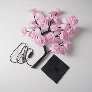 Planet Gates LED Table Lamp Rose Flower Tree USB Night Lights Home Decoration LED Table Lights Parties Xmas Christmas Wedding Bedroom Decor