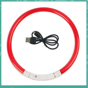 Planet Gates Led Usb Dog Collar Pet Dog Night Luminous Charge Collar Led Night Safety Flashing Glow Dog Loss Prevention Collar Pet Accessorie