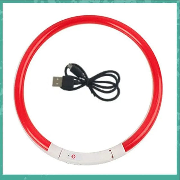 Planet Gates Led Usb Dog Collar Pet Dog Night Luminous Charge Collar Led Night Safety Flashing Glow Dog Loss Prevention Collar Pet Accessorie