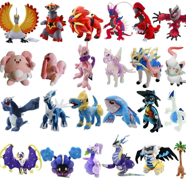 Planet Gates Legendary Pokemon Plush Toys Lugias Lucario Giratina Koraidon Zacian Solgaleo Figures Cartoon Soft Stuffed Toy Gifts