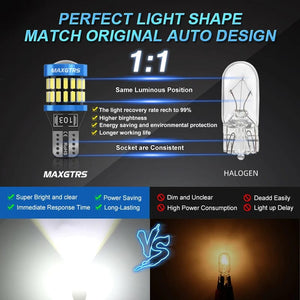 Planet Gates Lemon Green 2x W5W T10 LED CANBUS No Error 5W5 12V 8W 950Lm Car Interior Side Light 194 3030 SMD Auto Front Side Marker Light Bulb