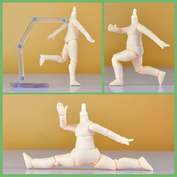 Planet Gates lengthen Sakura pink / CHINA 9.6cm 11CM Moveable Joints Doll toys YMY body suitable for GSC head ob11 1/12BJD doll body spherical joint doll toy hand set