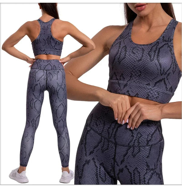 Planet Gates Leopard Print Yoga Set Women Clothing Free Shipping Quick Dry Women's Fitness Pants Sets Woman Outfits Women’s Gym Pants Suit