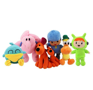 Planet Gates Let's Go Pocoyo Plush Doll Toys Elepant Elly Pato Fred Loula Sleepy Bird Plushie Cushion Stuffed Kids Christmas Birthday Gifts