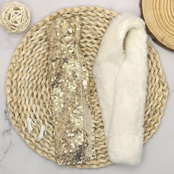 Planet Gates LG-1 clothes European Fashion Black Lace Golden Dress Set for 30cm 1/6 Anime BJD Doll Clothes Accessories Girls DIY Toys Birthday Gifts