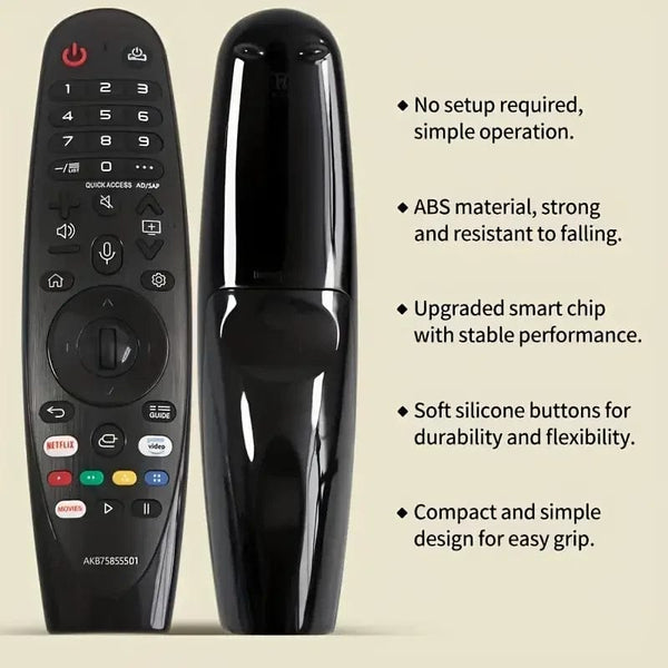 Planet Gates LG With Voice AKB75855501 Remote Control For LG Smart TV, Infrared Remote Control, Fit For LG Many Smart TV Models (with Voice Function)
