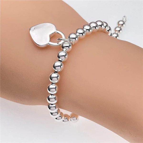 Planet Gates LH060 / 20CM Noble 925 Sterling Silver Square Solid Chain Bracelet For Women Men Charm Party Gift Wedding Fashion Jewelry