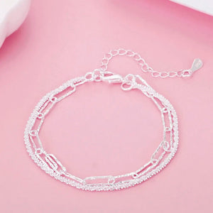 Planet Gates LH078 / 20CM Noble 925 Sterling Silver Square Solid Chain Bracelet For Women Men Charm Party Gift Wedding Fashion Jewelry