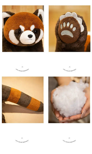 Planet Gates Lifelike Red Panda Stuffed Animals Raccoon Plush Toy Cute Panda Plushie Toy Gift For Kids Girlfriend Birthday Boy Christmas Gift