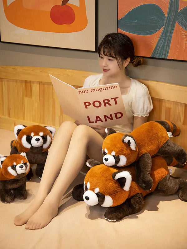 Planet Gates Lifelike Red Panda Stuffed Animals Raccoon Plush Toy Cute Panda Plushie Toy Gift For Kids Girlfriend Birthday Boy Christmas Gift