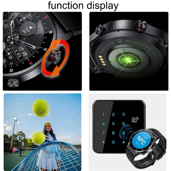 Planet Gates LIGE ECG+PPG Bluetooth Call Smart Watch Men 2024 Sports Smart Bracelet NFC Waterproof Custom Watches Face Men Smartwatch For Men