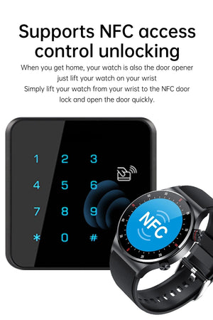Planet Gates LIGE ECG+PPG Bluetooth Call Smart Watch Men 2024 Sports Smart Bracelet NFC Waterproof Custom Watches Face Men Smartwatch For Men