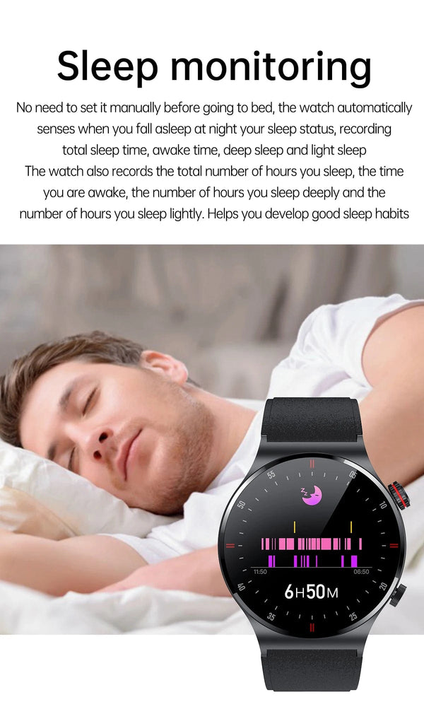 Planet Gates LIGE ECG+PPG Bluetooth Call Smart Watch Men 2024 Sports Smart Bracelet NFC Waterproof Custom Watches Face Men Smartwatch For Men
