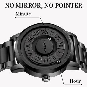 Planet Gates LIGE Luxury Watch Men Creative Scrolling Pointer Magnetic Force Sport Watches Men Quartz Chronograph Man Clock Relogio Masculino
