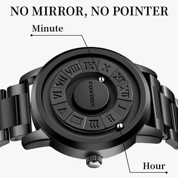Planet Gates LIGE Luxury Watch Men Creative Scrolling Pointer Magnetic Force Sport Watches Men Quartz Chronograph Man Clock Relogio Masculino