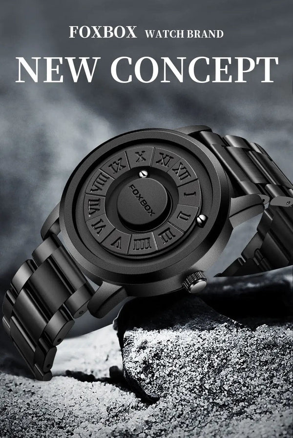 Planet Gates LIGE Luxury Watch Men Creative Scrolling Pointer Magnetic Force Sport Watches Men Quartz Chronograph Man Clock Relogio Masculino