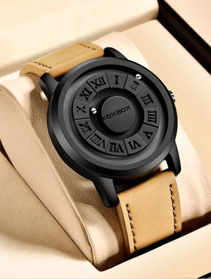 Planet Gates LIGE Luxury Watch Men Creative Scrolling Pointer Magnetic Force Sport Watches Men Quartz Chronograph Man Clock Relogio Masculino