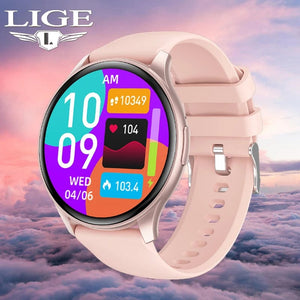 Planet Gates LIGE New Smartwatch Women 466*466 AMOLED 1.43" HD Screen Blood Glucose Monitor Bluetooth Call IP68 Waterproof Sports Smart Watch