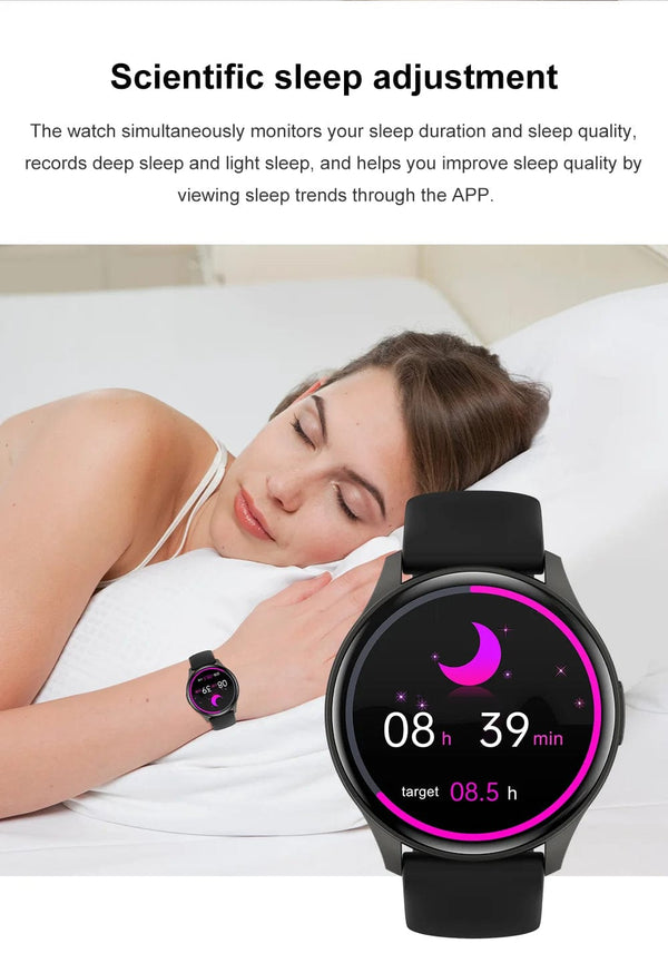 Planet Gates LIGE New Smartwatch Women 466*466 AMOLED 1.43" HD Screen Blood Glucose Monitor Bluetooth Call IP68 Waterproof Sports Smart Watch