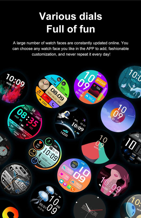 Planet Gates LIGE New Smartwatch Women 466*466 AMOLED 1.43" HD Screen Blood Glucose Monitor Bluetooth Call IP68 Waterproof Sports Smart Watch