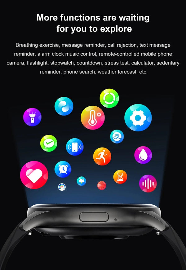 Planet Gates LIGE New Smartwatch Women 466*466 AMOLED 1.43" HD Screen Blood Glucose Monitor Bluetooth Call IP68 Waterproof Sports Smart Watch