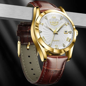 Planet Gates LIGE Women Watch Fashion Leather Military Sport Waterproof Watches For Women Top Brand Luxury Women's Bracelet Watch Reloj Mujer