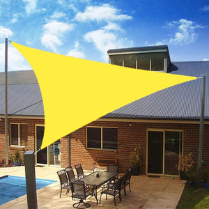 Planet Gates light beige / 4x4x5.7m Waterproof Sun Shelter Triangle Sunshade Protection Outdoor  Cover Garden Patio Pool Shade Sail Awning Camping Sun Shade 420D