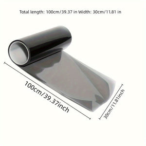 Planet Gates Light Black Car Glossy Smoked Light Black Light Film Tail Light Film Blackened Car Headlight Color Changing Film Protective Sticker Color Changing Soft Film
