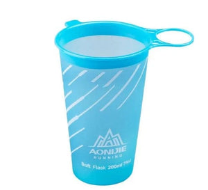 Planet Gates light blue cup 200ml AONIJIE 170ml 200ml 250ml 500mml 350ml 600ml Running Sport Bicycle Soft Water Bottle Folding TPU Soft Flask Water Bag Cup