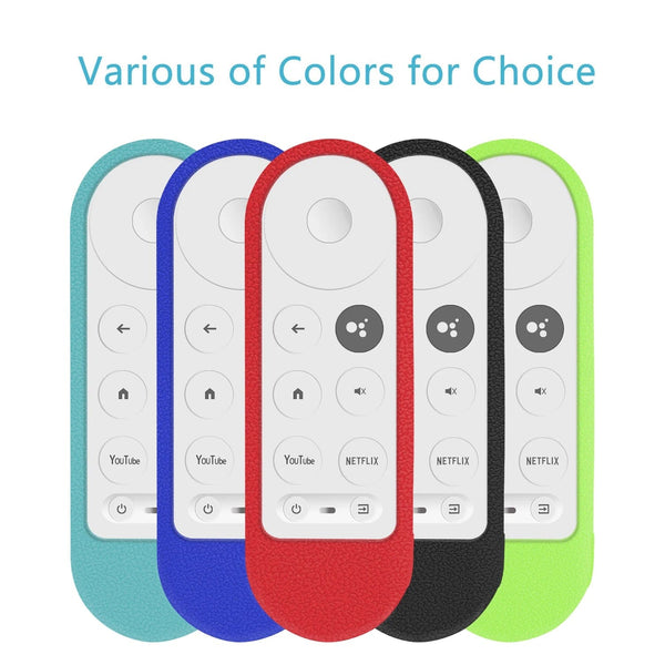 Planet Gates Light Blue Silicone Case Cover Shell Fit for Google Chromecast TV G9N9N 2020 Voice Remote Control Shockproof Soft Protective Sheath