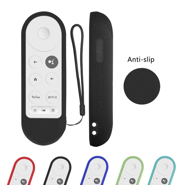 Planet Gates Light Blue Silicone Case Cover Shell Fit for Google Chromecast TV G9N9N 2020 Voice Remote Control Shockproof Soft Protective Sheath