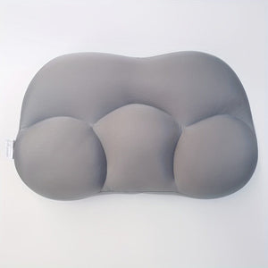 Planet Gates Light Gray 1pc Sleep Pillow, Soft Bed Pillow Micro Egg Shaped Pillows, Breathable Cervical Foam Pillow, 3D All-Round Deep Sleep Pillow For Men Women