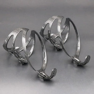 Planet Gates Light Gray Bicycle Bottle Holder 2PCS Full 3K Carbon Fiber Super Light Road Mountain Bike Cycling Water Bottles Cage Holder Matte18g XXX