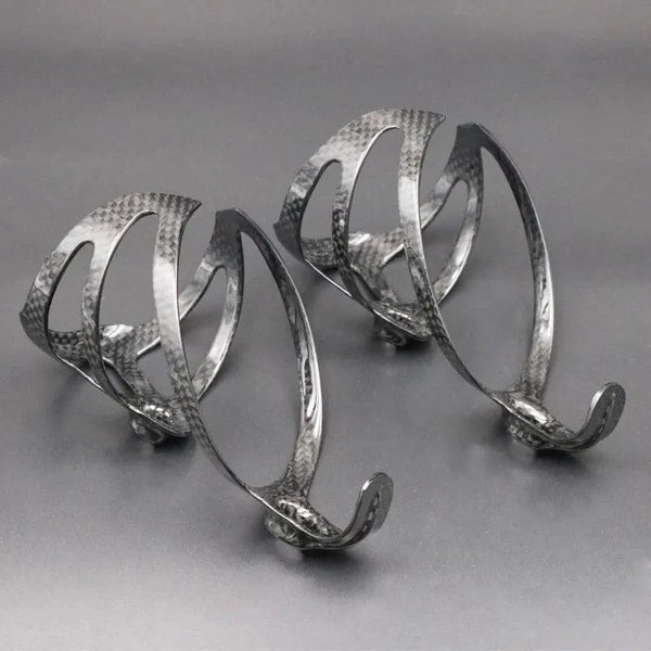 Planet Gates Light Gray Bicycle Bottle Holder 2PCS Full 3K Carbon Fiber Super Light Road Mountain Bike Cycling Water Bottles Cage Holder Matte18g XXX