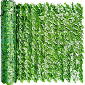 Planet Gates Light Green 1pc Artificial Hedge Faux Ivy Fence, Privacy Screen, Fake Leaf Balcony Fencing And Vine Greenly UV Wall Decoration, Outdoor Garden Decoration Fence