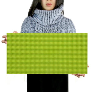 Planet Gates Light green 32*64 Holes Classic Building Blocks Base Board, DIY Assembled Building Blocks Wall Compatible With Brand Gift Toys for Children