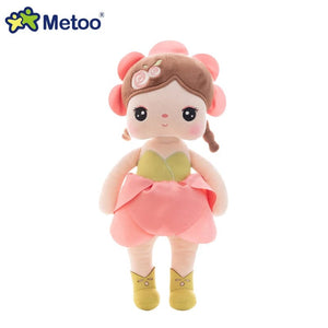 Planet Gates light green Original Metoo Doll Full Series Angela Stuffed Doll Curls Angel Fruits Dress Up Wedding Plush Toys Baby Kids Gift