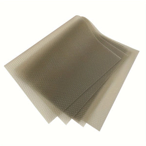 Planet Gates Light Grey / 4pcs 4 Pcs Refrigerator Liners Mats, Washable Refrigerator Mats Liner, Waterproof Oilproof Fridge Liners For Shelves, Cover Pads For Freezer, Glass Shelf, Cupboard Cabinet Drawer
