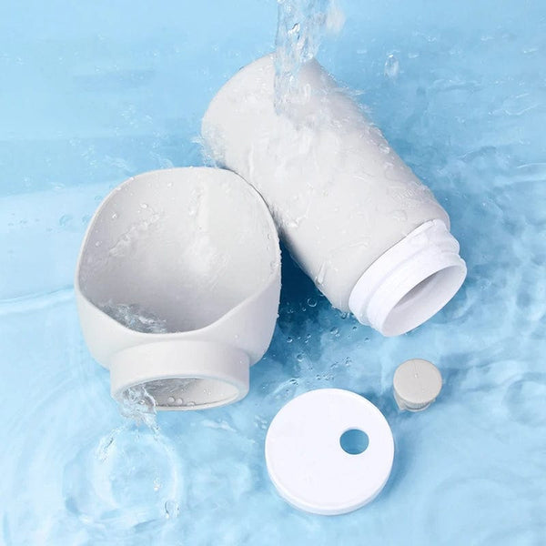 Planet Gates Light Grey 550ml Folding Pet Outdoor Walking Mug Portable Travel Water Bottle Puppy Cats Dogs Drinking Water Dispenser Cup Supplies