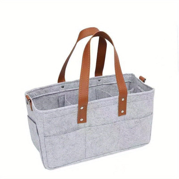 Planet Gates Light Grey Folding Storage Bag, For Trunk, Household, Multifunctional Hanging Bag, Hanging Basket Cart, Portable Bag, Practical Supplies For Car