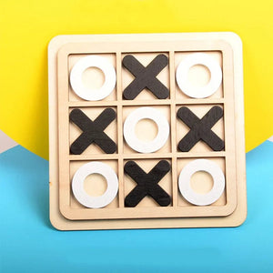 Planet Gates Light Grey Montessori Chess Play Wooden Jigsaw Toy Game Interaction Puzzles Training Brain Learing Early Educational Toys For Children Kids