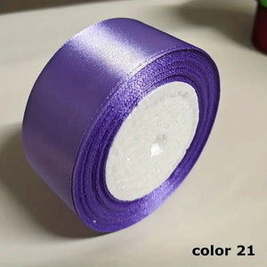 Planet Gates Light Purple / Diameter 40mm 1 Roll, 22meters 4cm Silk Satin Ribbons Crafts Bow Handmade Gift Wrap Party Wedding Christmas Decorations, Ribbons For Bouquets, Craft Supplies, Fabric, Handmade Wedding Bouquets Material, Gift Packaging Materials,