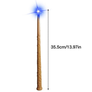 Planet Gates Light Up Wizard Wand Glowing Witch Toy For Kids Illuminating Wand With Sound And Light Party Costume Accessory For Halloween
